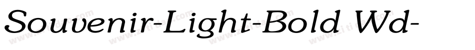 Souvenir-Light-Bold Wd字体转换
